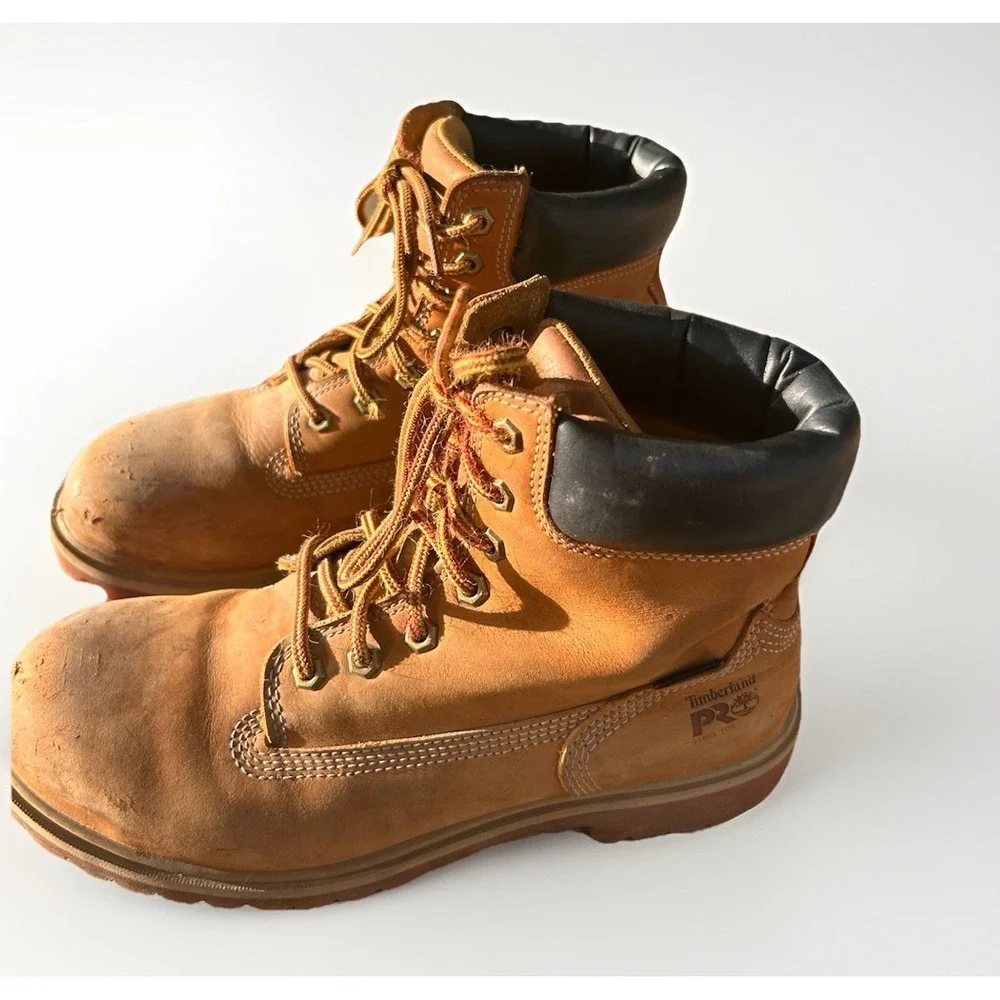 TIMBERLAND Pro 24/7 Direct Attach Steel Toe Boots Wmns 9‎ Wheat A1KJ8 Waterproof